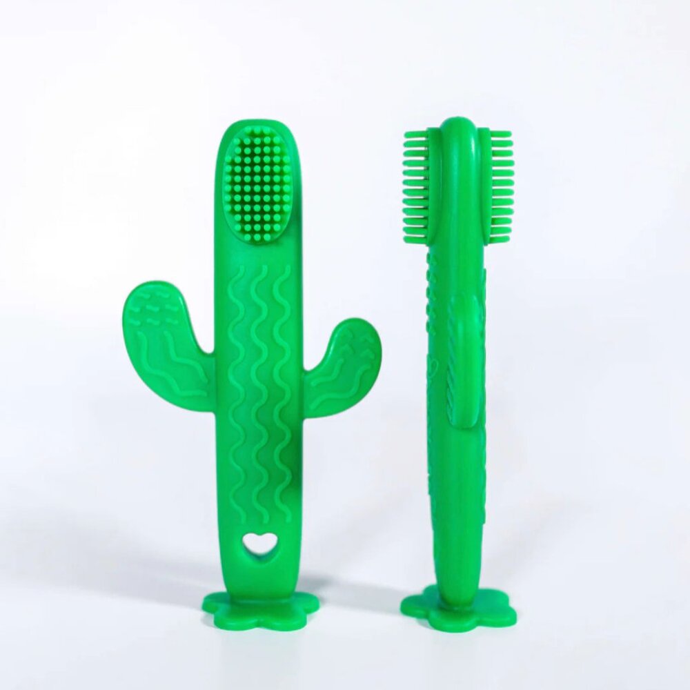 Nopal Baby Toothbrush – BPA-Free Silicone Pre-Tooth Gum Cleaner